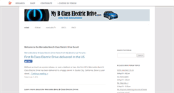 Desktop Screenshot of mybclasselectricdrive.com