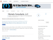 Tablet Screenshot of mybclasselectricdrive.com